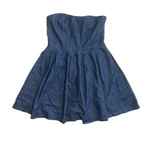 Strapless Denim Dress